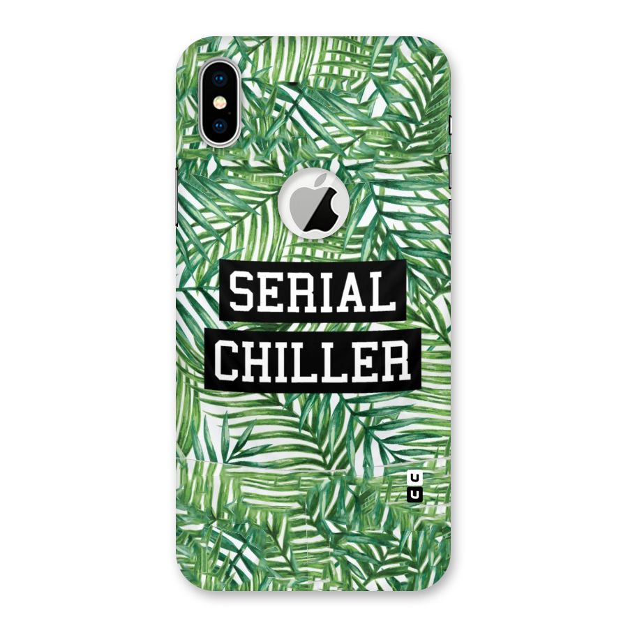 Serial Chiller Back Case for iPhone X Logo Cut