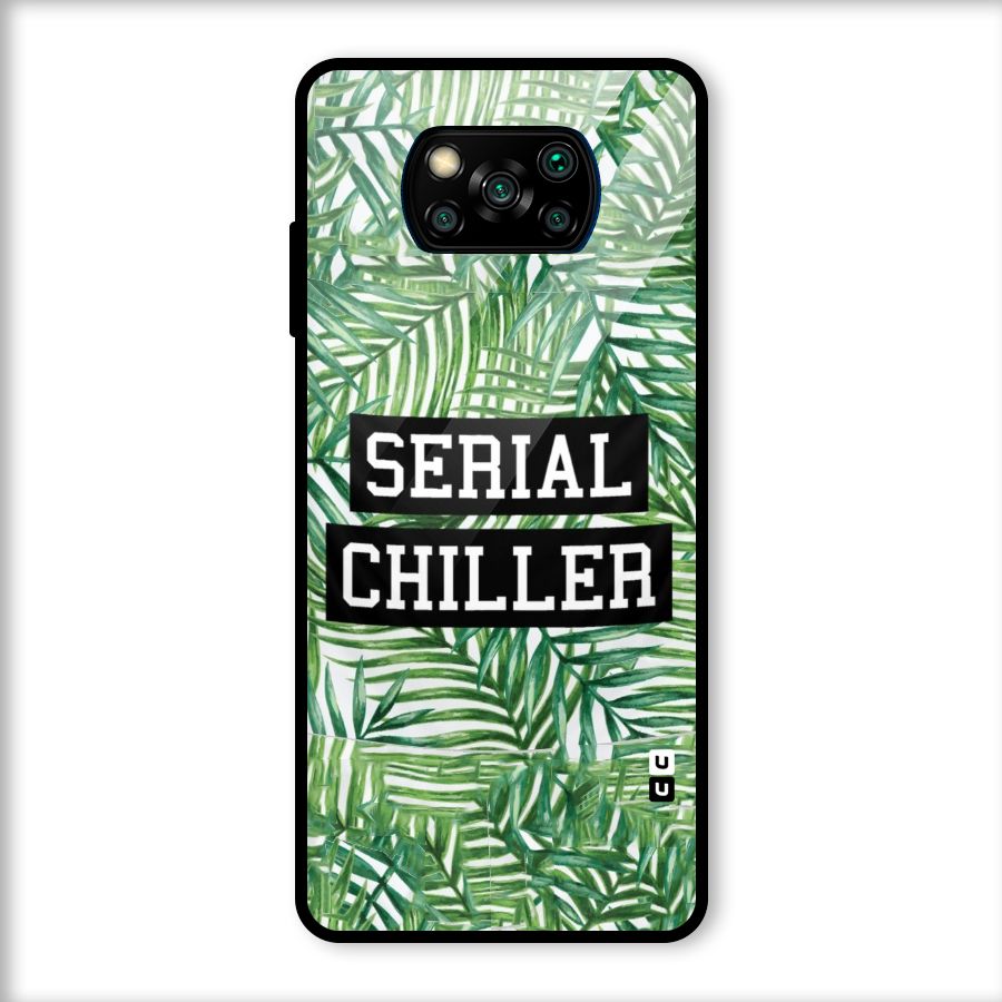 Serial Chiller Glass Back Case for Poco X3