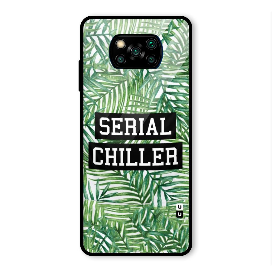 Serial Chiller Glass Back Case for Poco X3 Pro