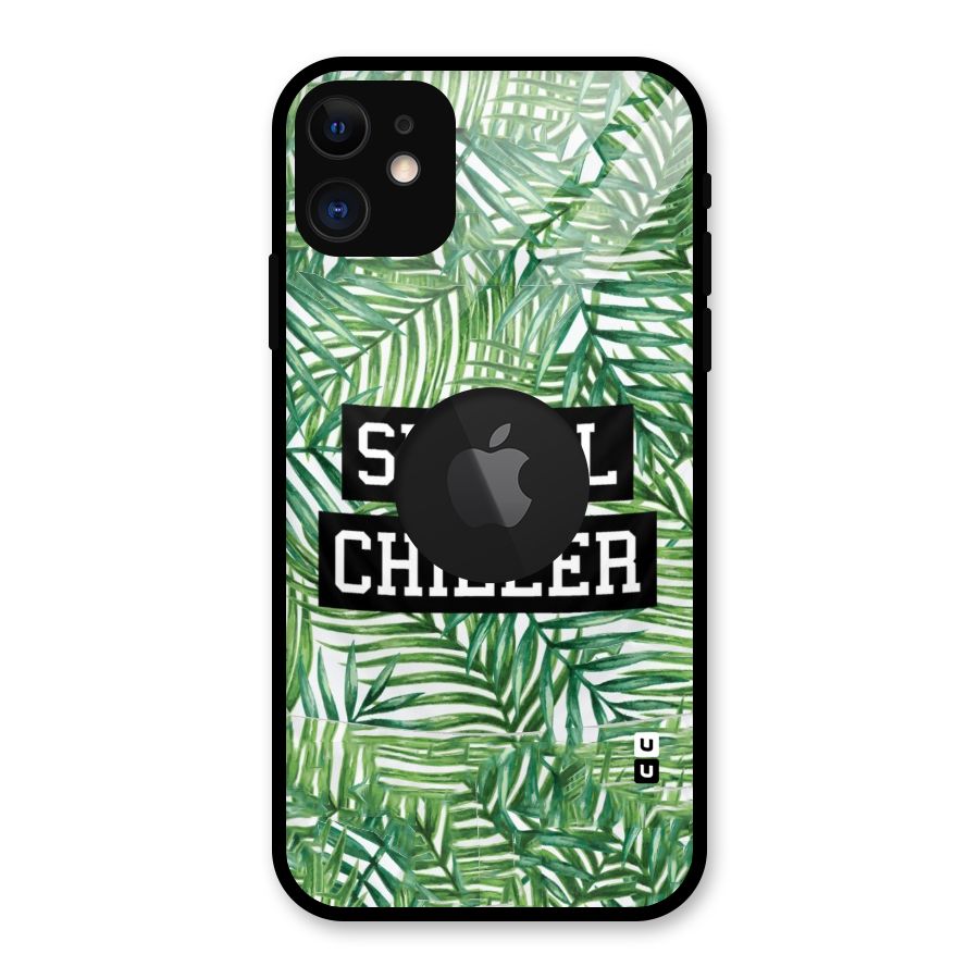Serial Chiller Glass Back Case for iPhone 11 Logo Cut