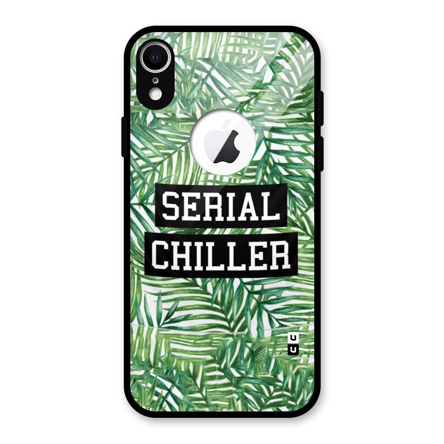 Serial Chiller Glass Back Case for iPhone XR Logo Cut
