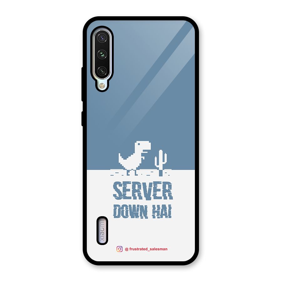Server Down Hai SteelBlue Glass Back Case for Mi A3