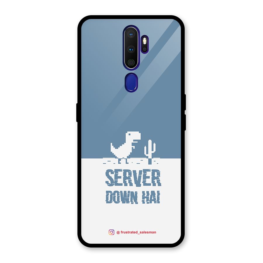 Server Down Hai SteelBlue Glass Back Case for Oppo A9 (2020)