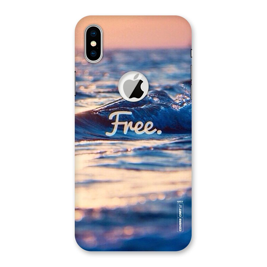 Set Yourself Free Back Case for iPhone XS Logo Cut