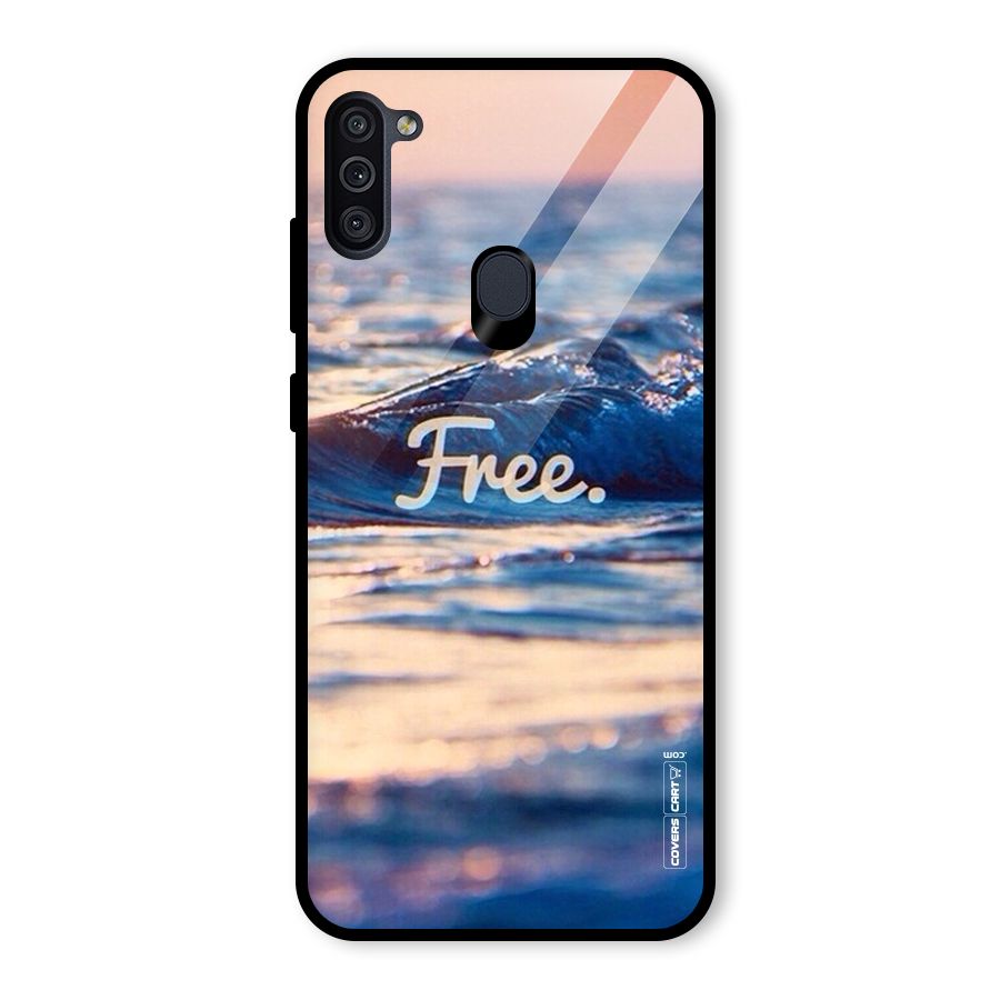 Set Yourself Free Glass Back Case for Galaxy M11