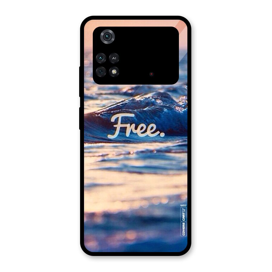 Set Yourself Free Glass Back Case for Poco M4 Pro 4G