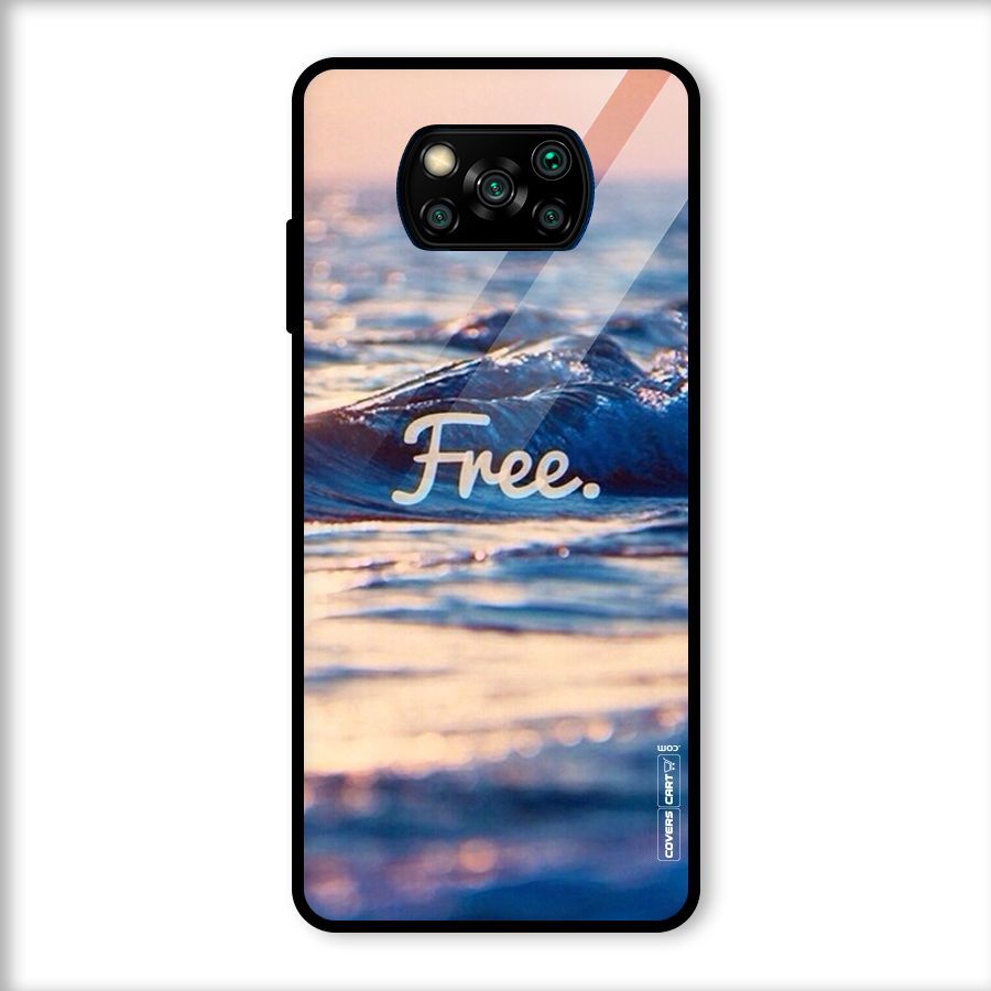 Set Yourself Free Glass Back Case for Poco X3