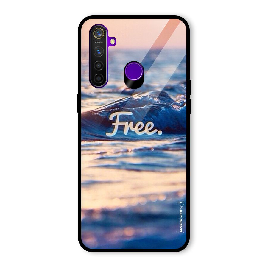 Set Yourself Free Glass Back Case for Realme 5 Pro