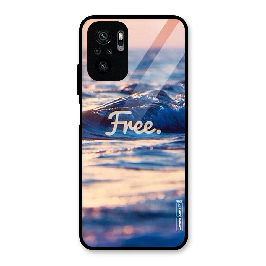 Set Yourself Free Glass Back Case for Redmi Note 10S