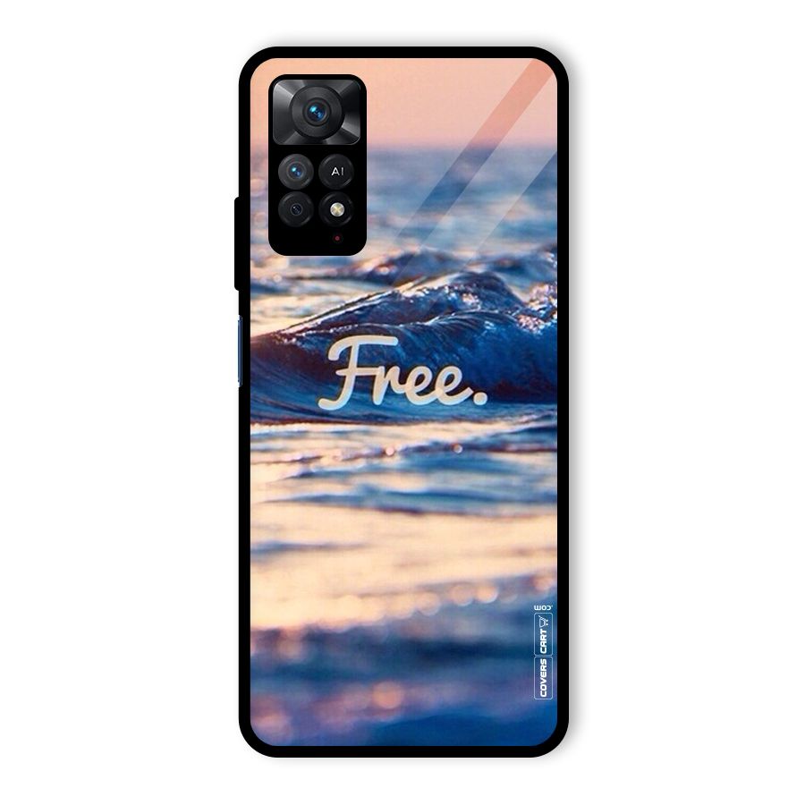 Set Yourself Free Glass Back Case for Redmi Note 11 Pro