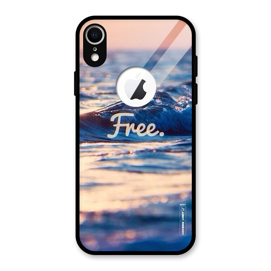 Set Yourself Free Glass Back Case for iPhone XR Logo Cut