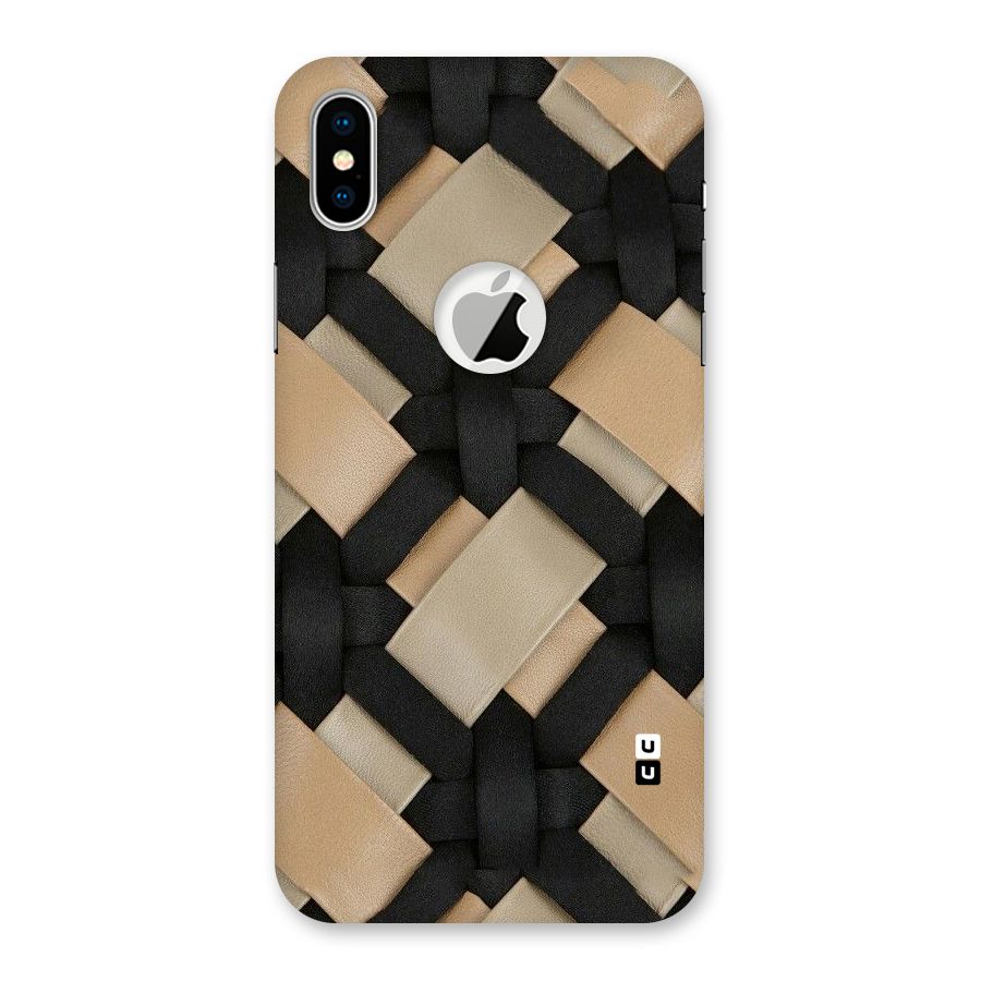 Shade Thread Back Case for iPhone X Logo Cut