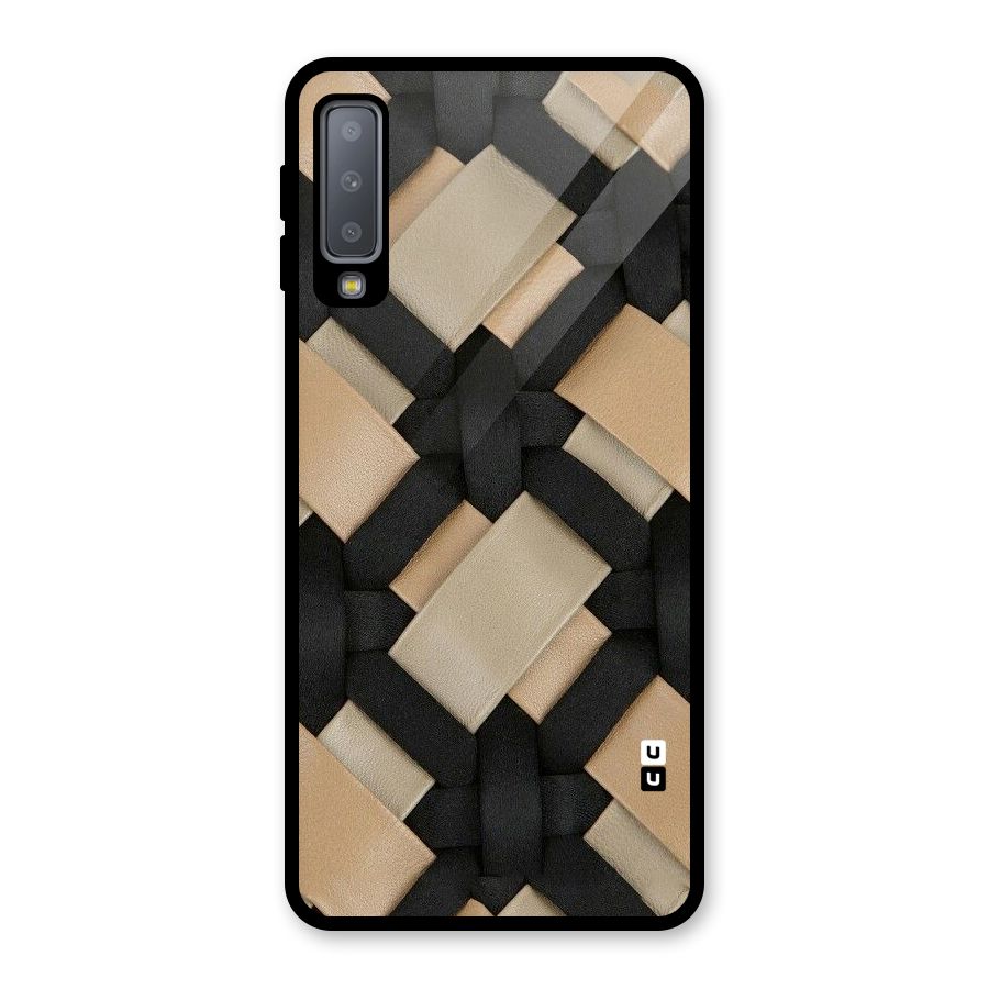 Shade Thread Glass Back Case for Galaxy A7 (2018)