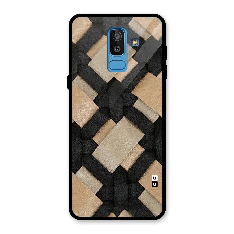 Shade Thread Glass Back Case for Galaxy J8