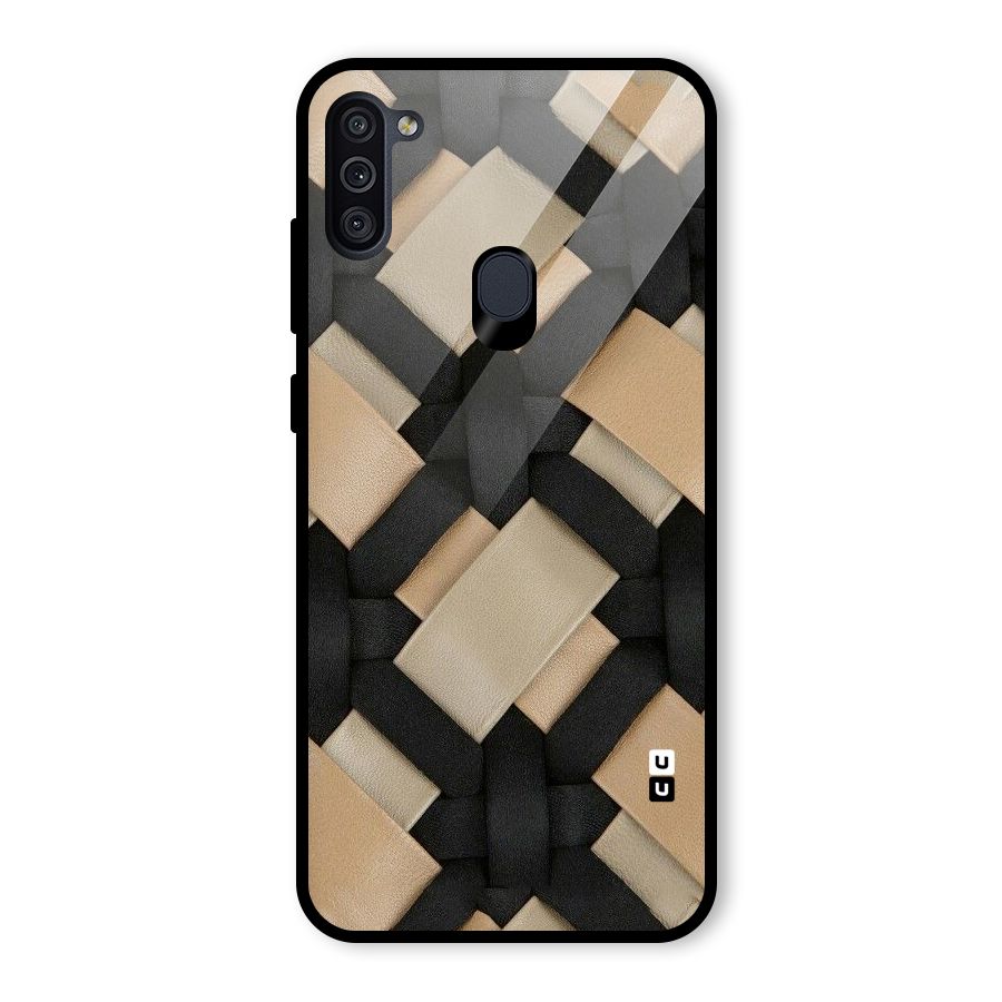 Shade Thread Glass Back Case for Galaxy M11