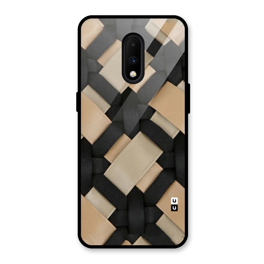 Shade Thread Glass Back Case for OnePlus 7