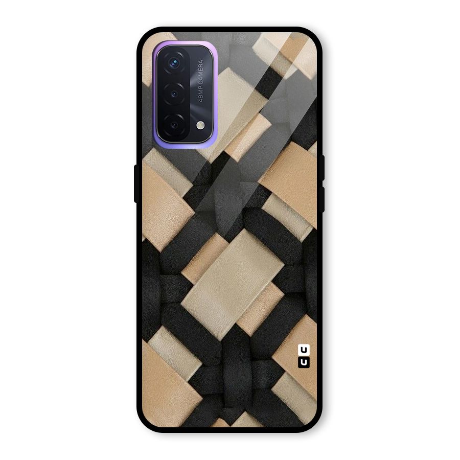 Shade Thread Glass Back Case for Oppo A74 5G