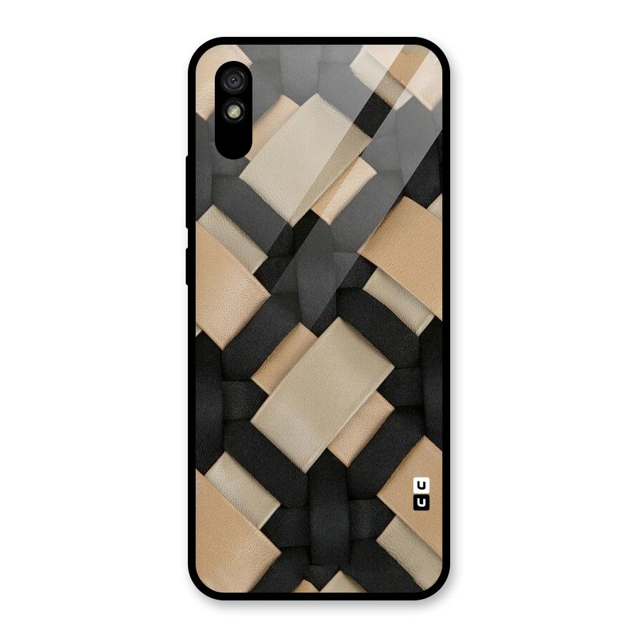 Shade Thread Glass Back Case for Redmi 9i