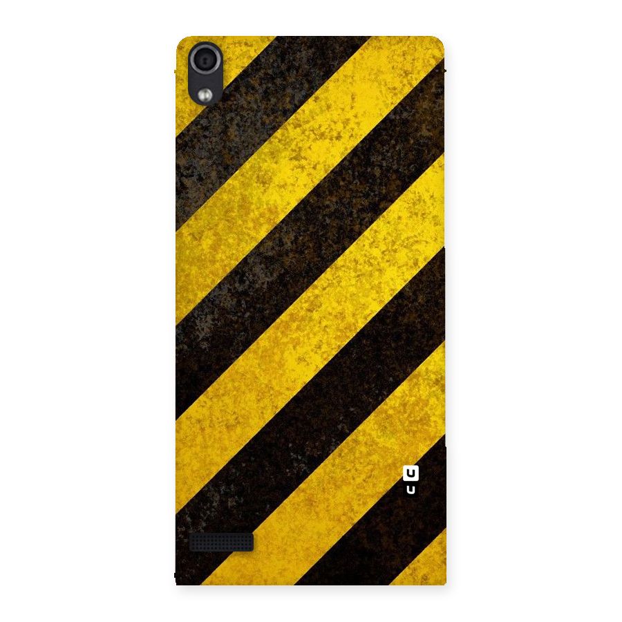 Shaded Yellow Stripes Back Case for Ascend P6