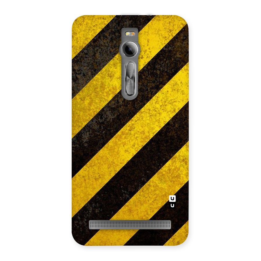 Shaded Yellow Stripes Back Case for Asus Zenfone 2