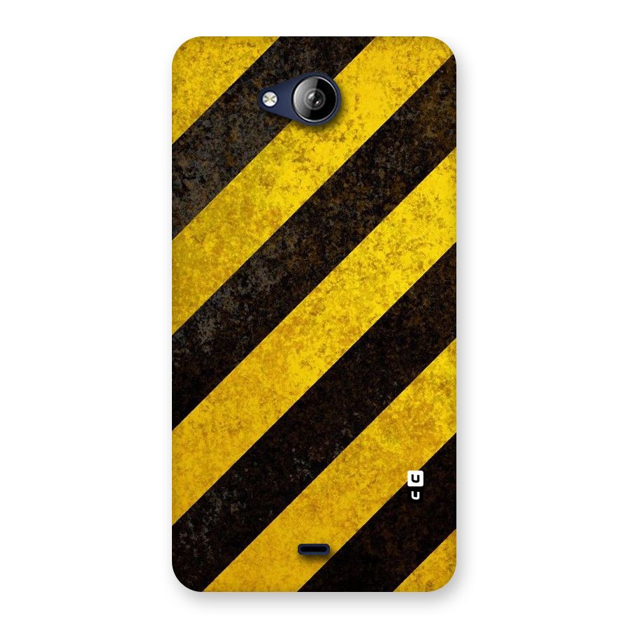 Shaded Yellow Stripes Back Case for Canvas Play Q355