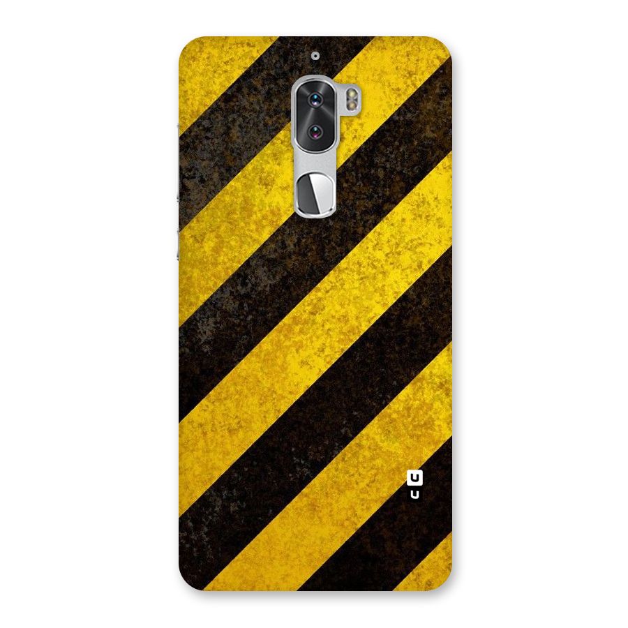 Shaded Yellow Stripes Back Case for Coolpad Cool 1