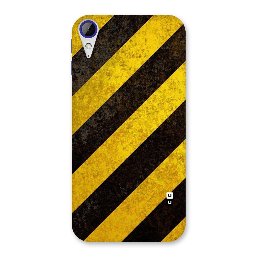 Shaded Yellow Stripes Back Case for Desire 830