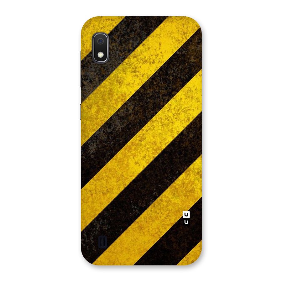 Shaded Yellow Stripes Back Case for Galaxy A10