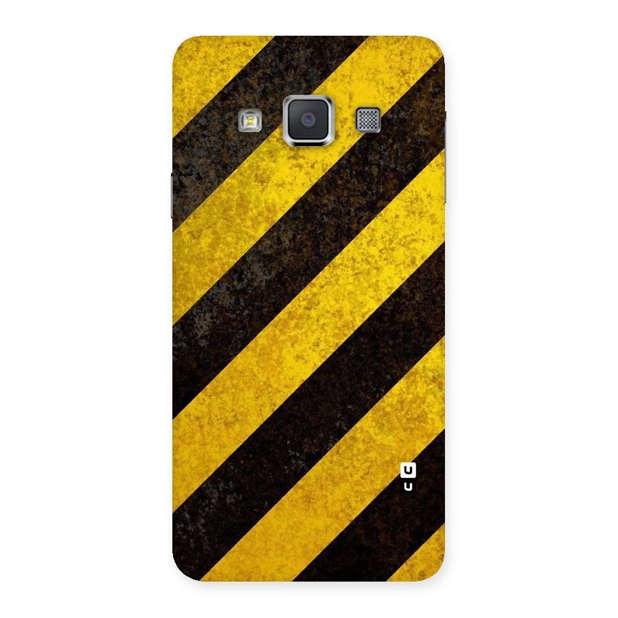 Shaded Yellow Stripes Back Case for Galaxy A3