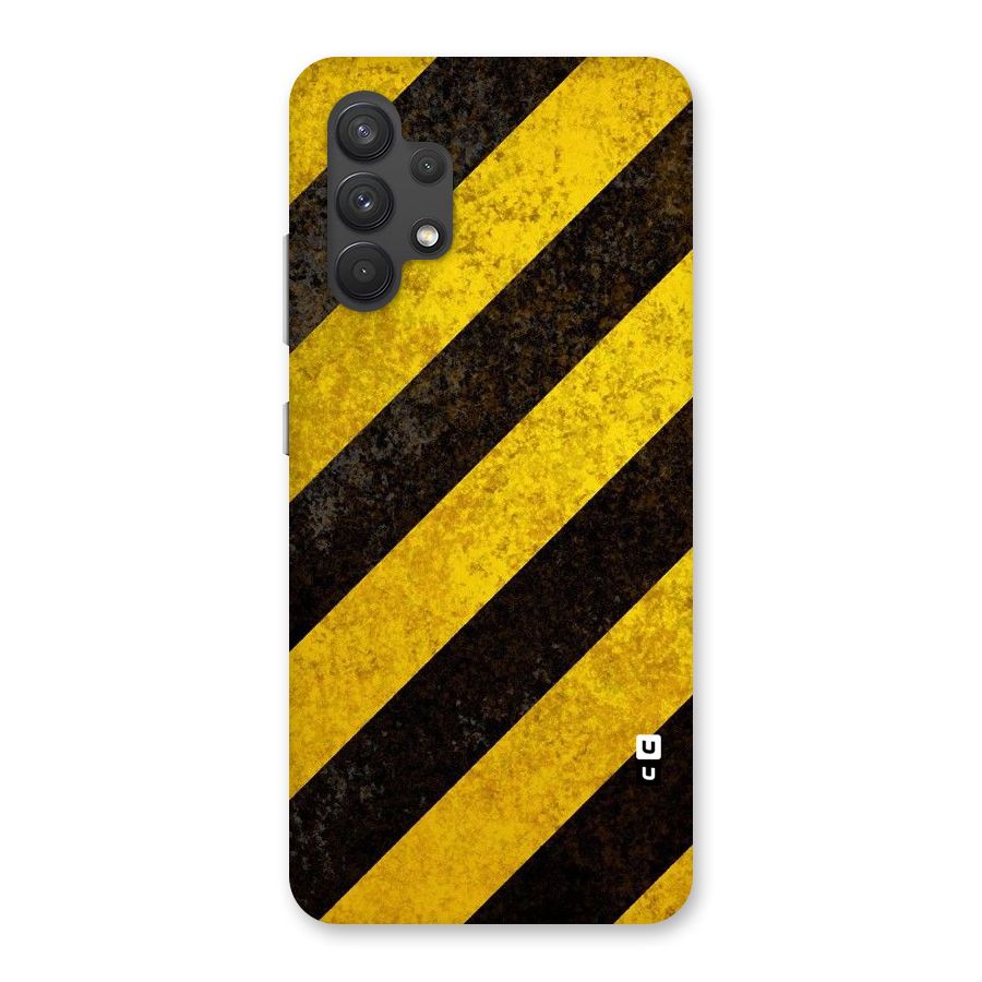 Shaded Yellow Stripes Back Case for Galaxy A32