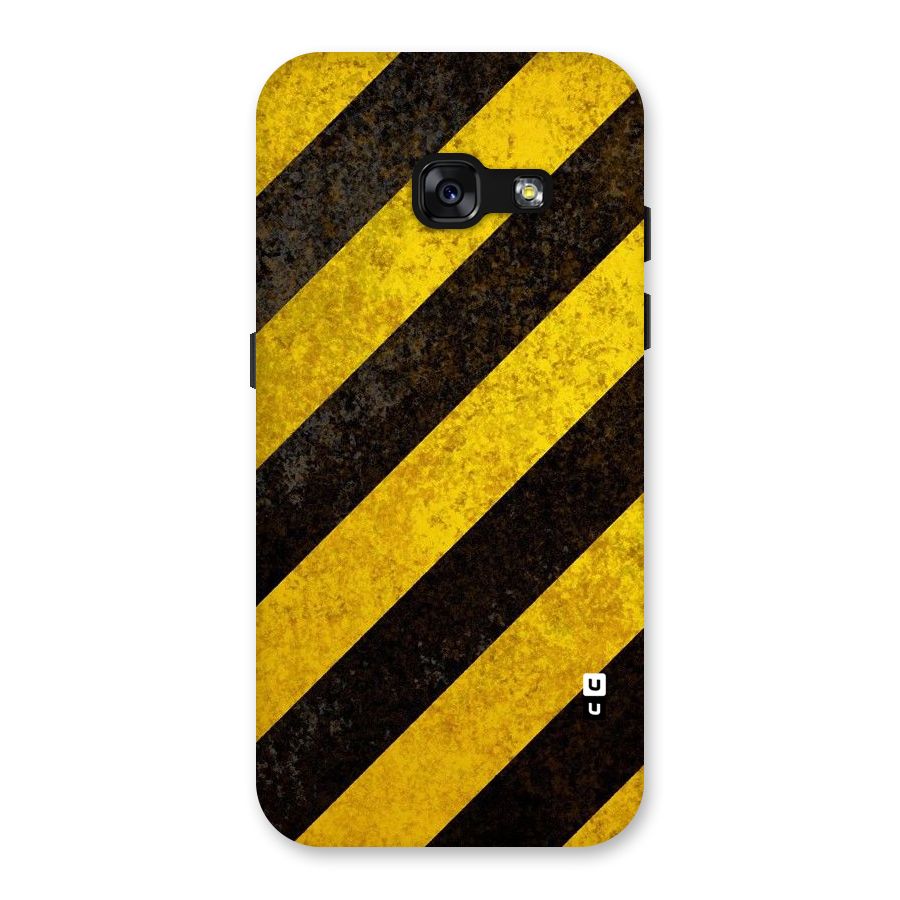 Shaded Yellow Stripes Back Case for Galaxy A3 (2017)