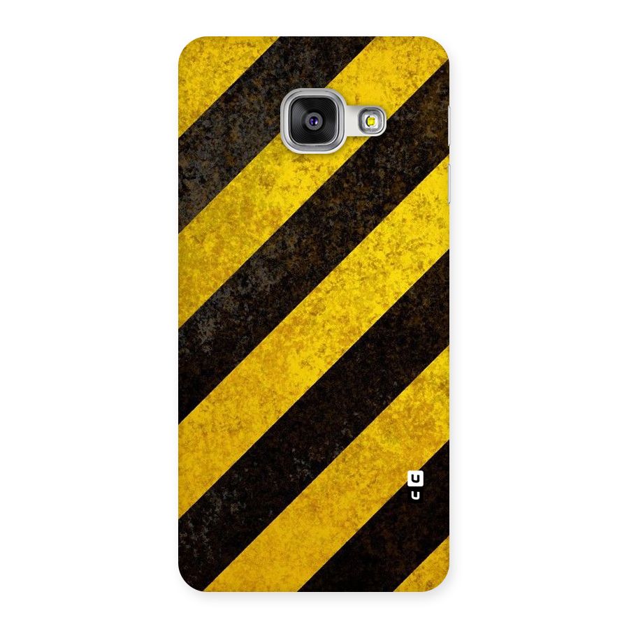 Shaded Yellow Stripes Back Case for Galaxy A3 2016