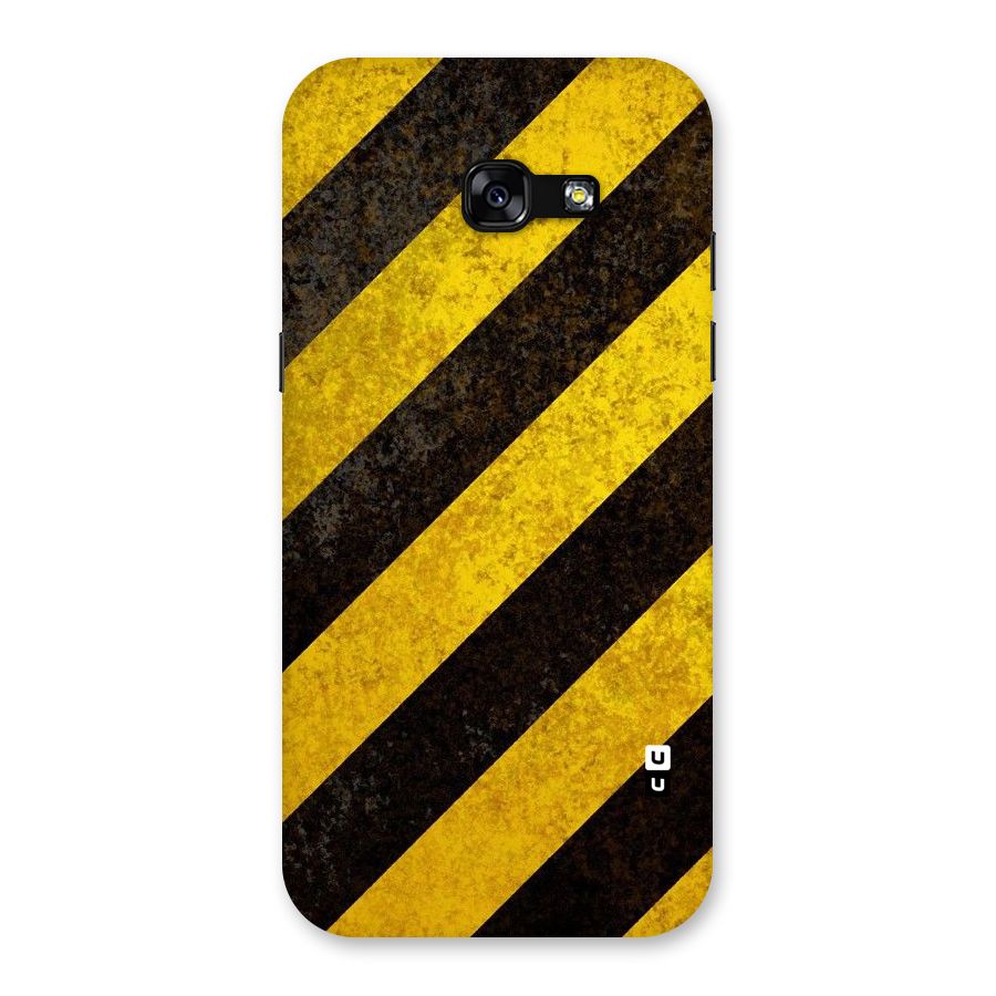 Shaded Yellow Stripes Back Case for Galaxy A5 2017