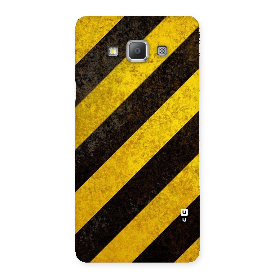 Shaded Yellow Stripes Back Case for Galaxy A7