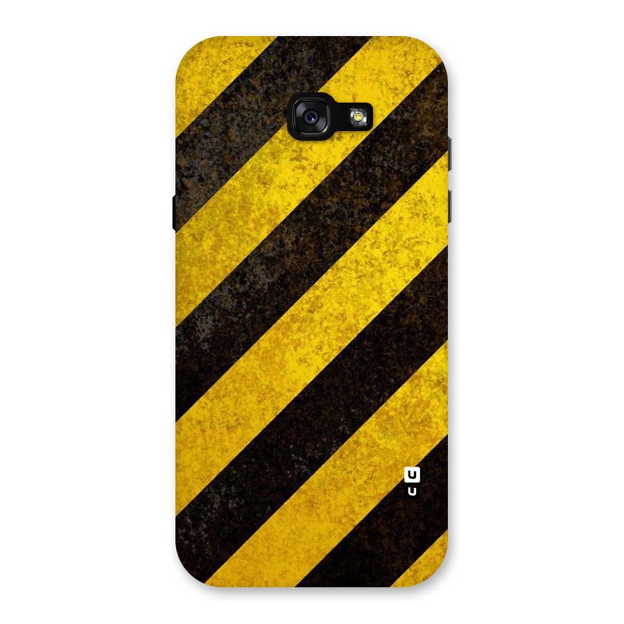 Shaded Yellow Stripes Back Case for Galaxy A7 (2017)