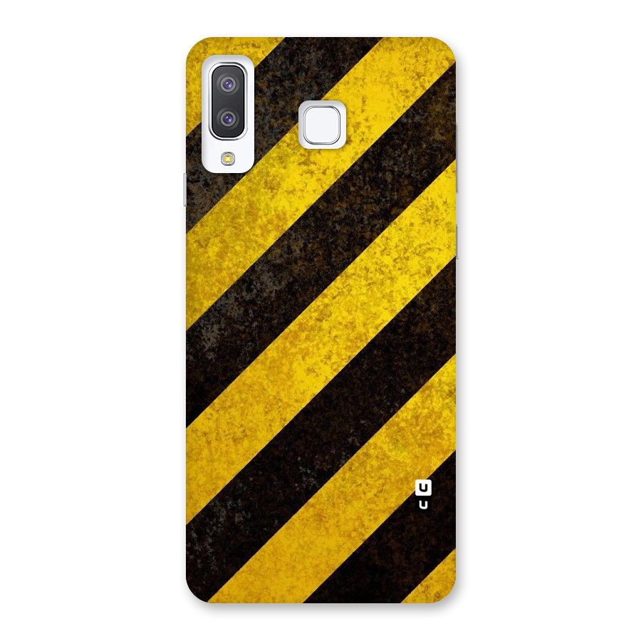Shaded Yellow Stripes Back Case for Galaxy A8 Star