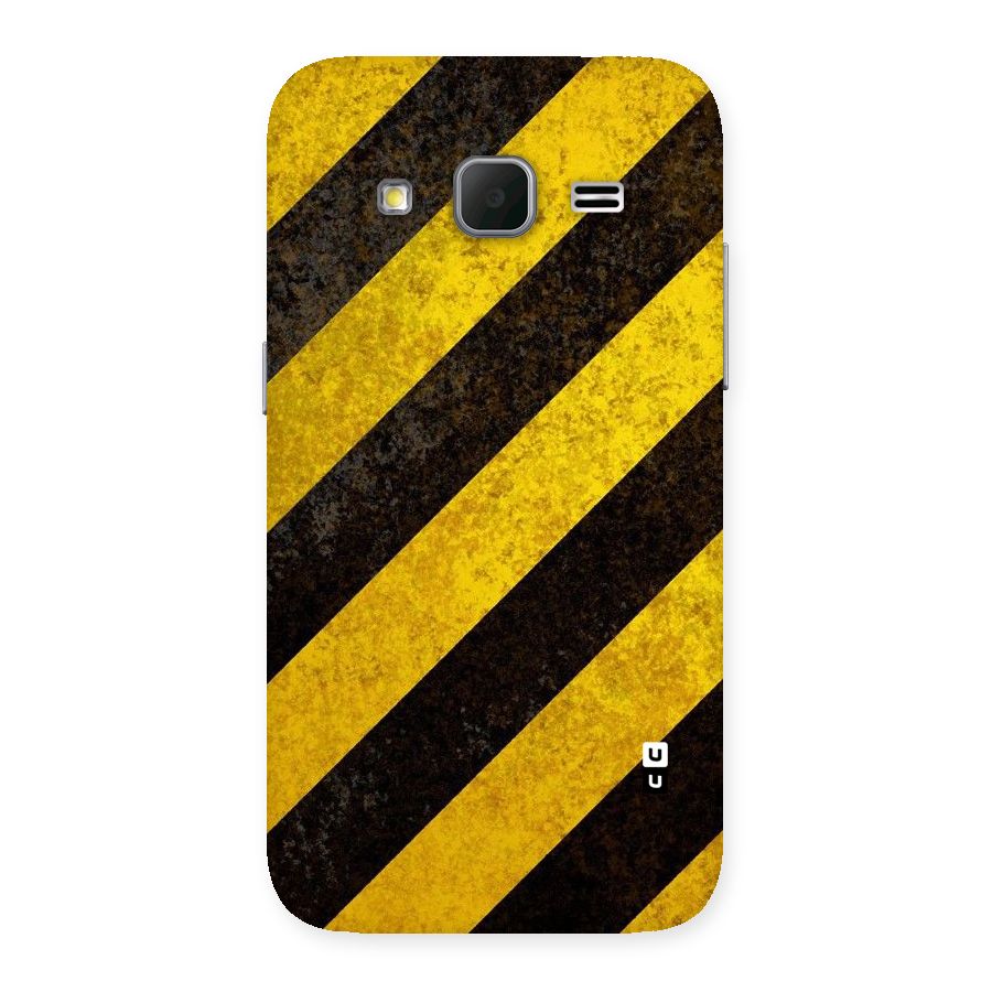 Shaded Yellow Stripes Back Case for Galaxy Core Prime