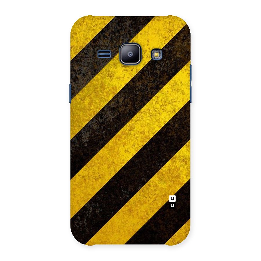 Shaded Yellow Stripes Back Case for Galaxy J1