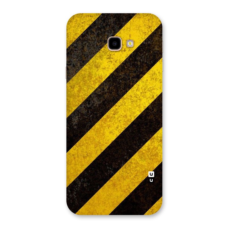 Shaded Yellow Stripes Back Case for Galaxy J4 Plus
