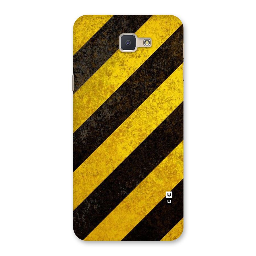 Shaded Yellow Stripes Back Case for Galaxy J5 Prime