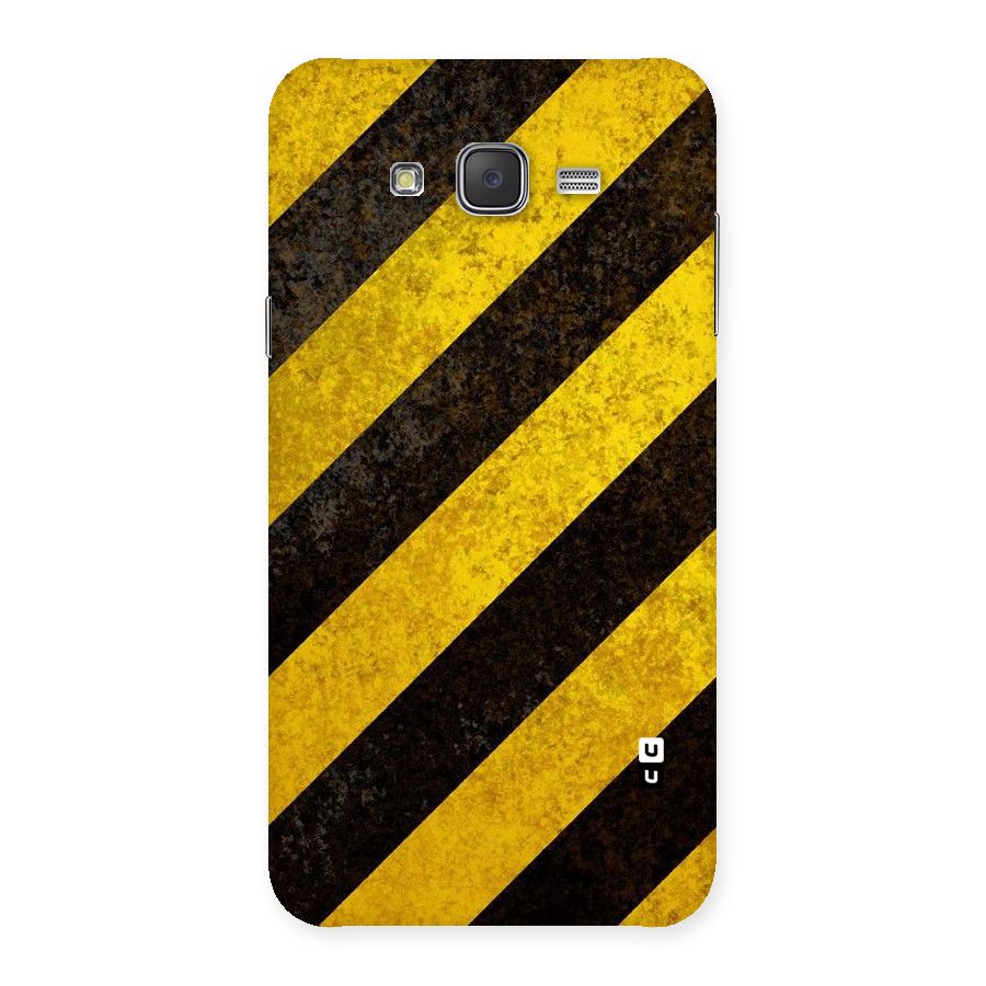 Shaded Yellow Stripes Back Case for Galaxy J7