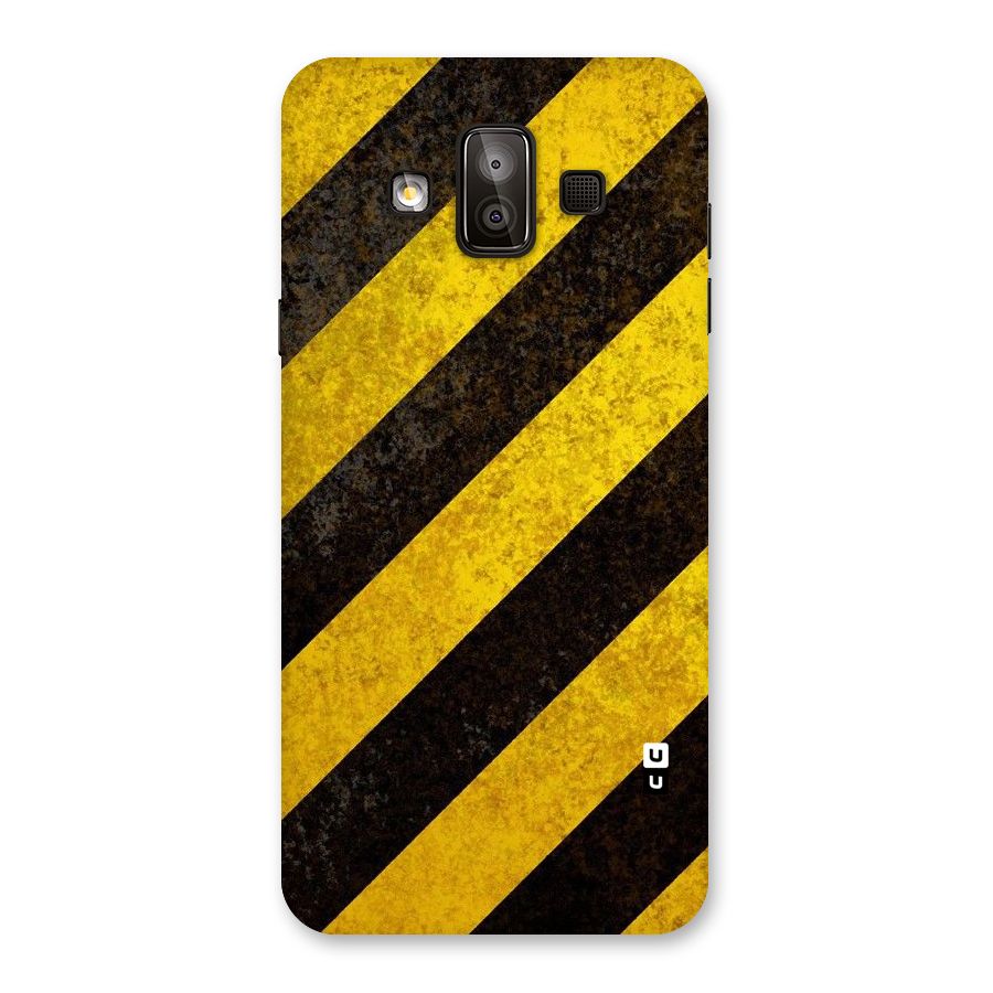 Shaded Yellow Stripes Back Case for Galaxy J7 Duo