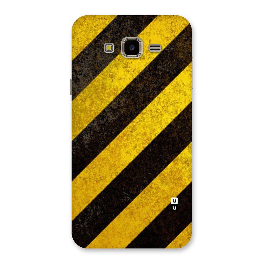 Shaded Yellow Stripes Back Case for Galaxy J7 Nxt