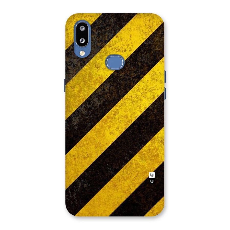 Shaded Yellow Stripes Back Case for Galaxy M01s