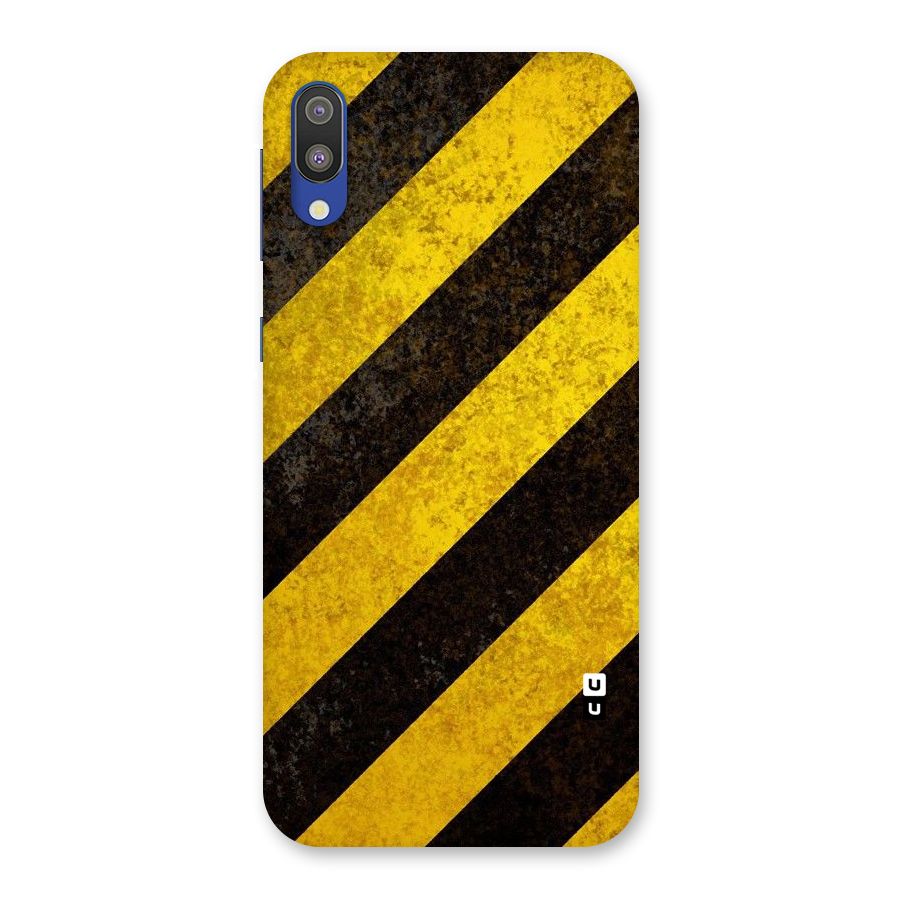 Shaded Yellow Stripes Back Case for Galaxy M10