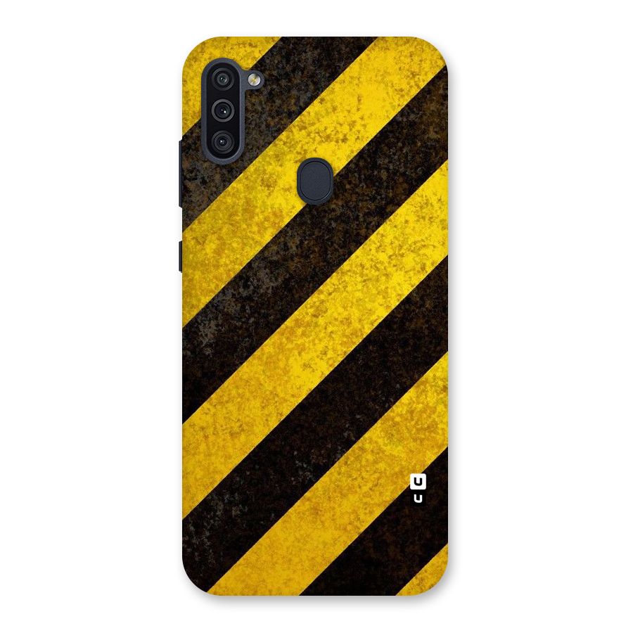 Shaded Yellow Stripes Back Case for Galaxy M11