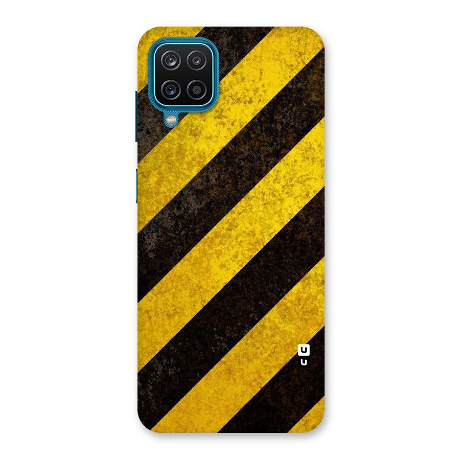 Shaded Yellow Stripes Back Case for Galaxy M12