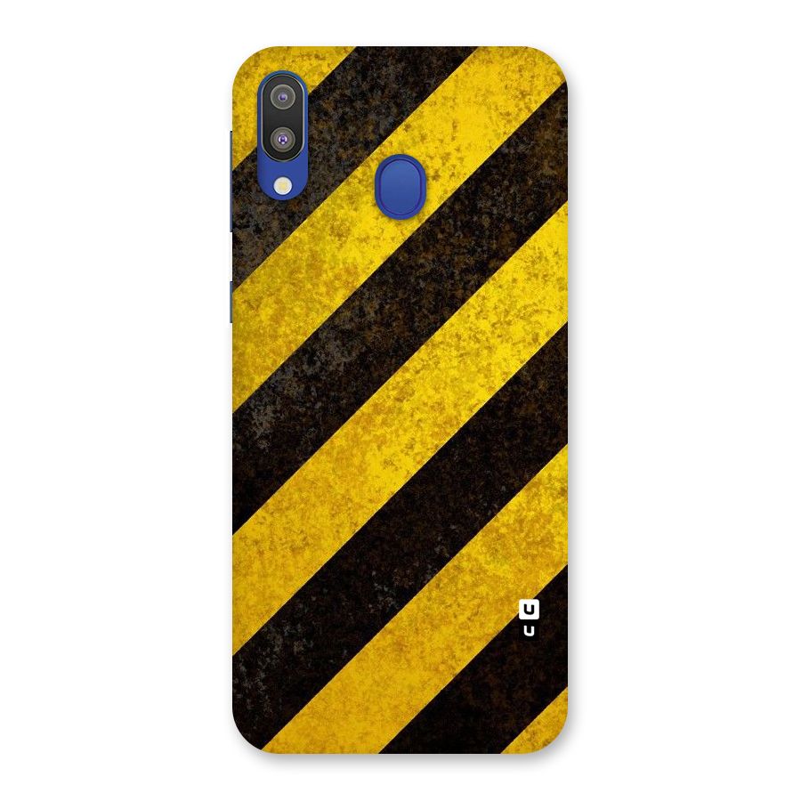 Shaded Yellow Stripes Back Case for Galaxy M20
