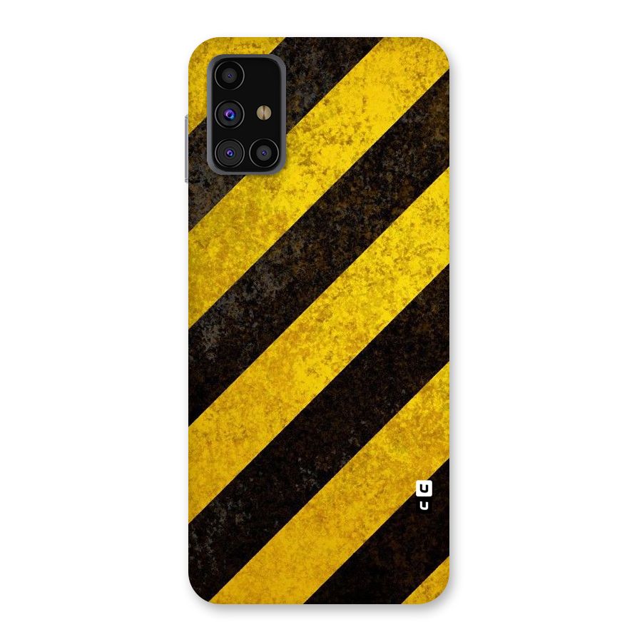 Shaded Yellow Stripes Back Case for Galaxy M31s
