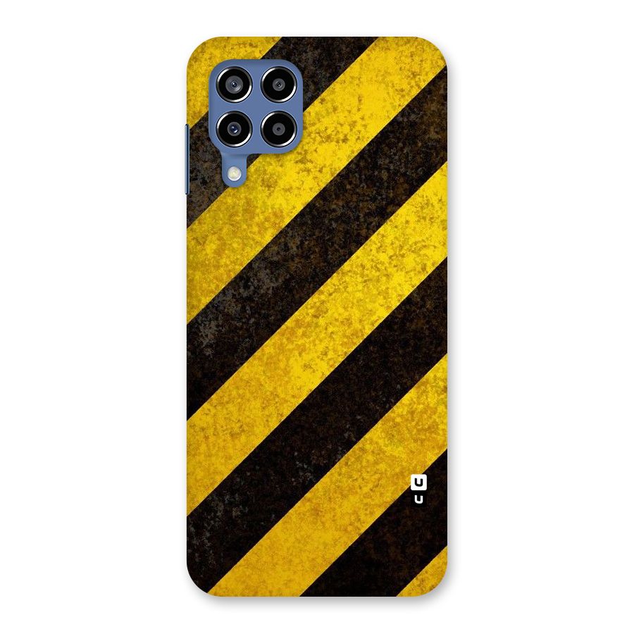 Shaded Yellow Stripes Back Case for Galaxy M53 5G